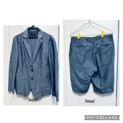 ビームス ハート　セットアップ カジュアル　Mショートパンツ　紺に近い青　レア