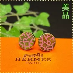 【美品】エルメス HERMES ロゴ ピアス(両耳用)