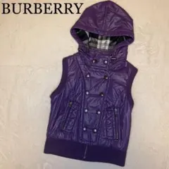 バーバリーブルーレーベル ダウンベスト 美品