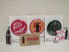 Coca-Cola　タイトーくじ　F賞　缶バッジ&ステッカー3種③