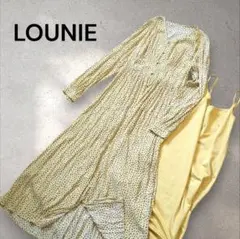 LOUNIE ルーニー リバティー 洗える シャーリング マキシ ワンピース