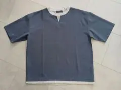 新品 しまむら SEASON REASON 重ね着風 半袖 Tシャツ サイズM