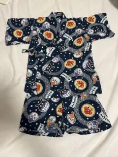 アンパンマン甚平　青系 95cm 美品