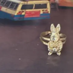 123. ラビットデザインリング