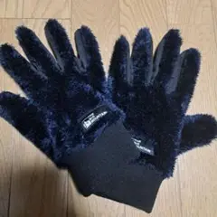 THE BIG MOUNTAIN 手袋 グローブ スマホ対応 ファー ネイビー
