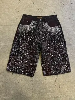 BIRTH OF ROYAL CHILD rhinestone shorts