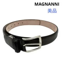 〈美品〉MAGNANNI マグナーニ レザーベルト ブラウン