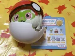 【新品未使用】ポケモン ぬいぐるみバッジ IN モンスターボールケース ニャオハ