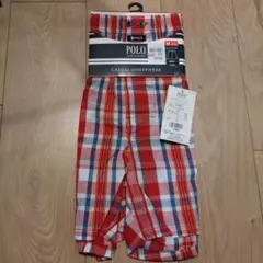 新品 グンゼ POLO ロングトランクス 前開き M チェック 綿100%