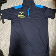Mizuno NXT フード付きポロシャツ Lサイズ ネイビー/ブルー