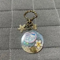 マタニティマーク　ハンドメイドキーホルダー　海デザイン