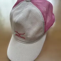 Mizuno メッシュキャップ テニス　ホワイト/ピンク