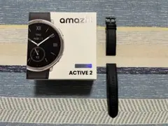 【未使用品】amazfit ACTIVE 2 純正　レザーベルト 黒