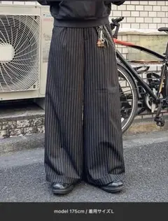 ストライプパンツ　バギーパンツ 元値5990円