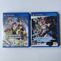 psvita 2本 デジモンストーリー サイバースルゥース ソードアート