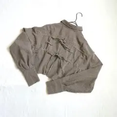 kastane クロップドチェックシャツ　アイボリー　シャツ