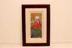 絵画・額縁・版画・志摩 欣哉・新品未使用・朱不二万華鏡・美術品・インテリア・雑貨 絵画・額縁・版画・志摩欣哉・朱不二万華鏡・赤富士・美術品
