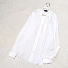 GAP　メンズ長袖シャツ　S　ホワイト　無地シャツ シンプルデザイン