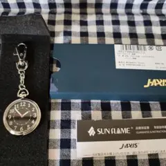 丸キーウォッチJAXIS ブラック キーホルダー時計　電池切れ