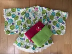 ribbon couleur 浴衣＆パニエ　セット120cm