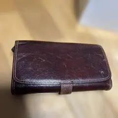 ダークブラウン レザー 三つ折り財布