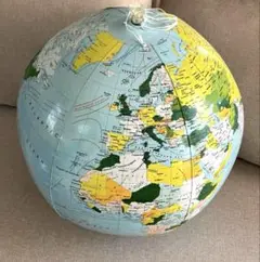 地球儀 ビーチボール　詳細な世界地図表示　直径約35cm みんなで遊ぼう❣️