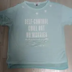 ミントグリーン Tシャツ SELF-CONTROL
