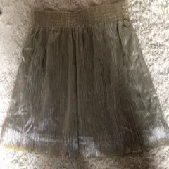 charlotte russe★ゴールドプリーツスカート未使用