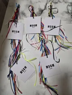 MSGM フリンジ付きタグ 5枚セット