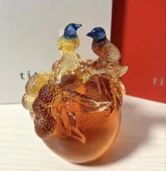 琉園　Tittot　チャイニーズクリスタル【外箱あり/未使用】 TITTOT 琉園 Luxury Boxed Chinese Crystal Glass Tripod