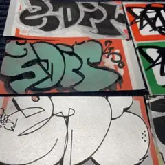 グラフィティ graffiti　ステッカー　シール　9枚入り　3dit 018
