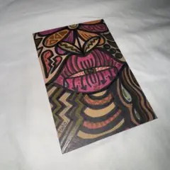手描き抽象画 ポストカードサイズ