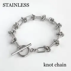 ☆新品　マンテル ノット チェーン ブレスレット アンカー ステンレス 316L