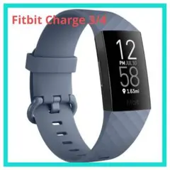 Fitbit Charge 3/4 バンド ソフトシリコン グレー