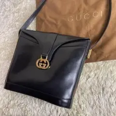 希少 gucci オールドグッチ シェリーライン インターロッキング ショルダー