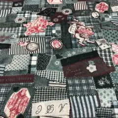 YUWA岡本洋子オリジナル布　グリーン　お得品