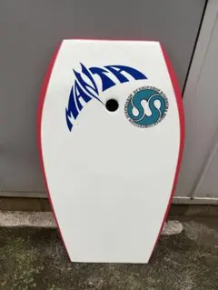 MANTA　ボディボード manta ボディボード 赤白 リーシュコード付き