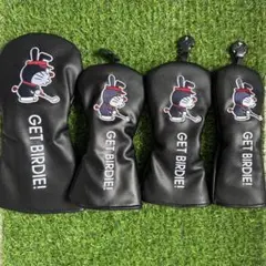 【4点セット】新品 ドラえもん ゴルフクラブヘッドカバー 1+3+5+UT