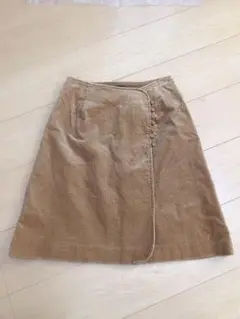 日本製 コーデュロイスカート ひざ丈 M相当