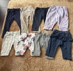 子供服 パンツ レギンス 8本セット 80サイズ 女の子 西松屋 GAP