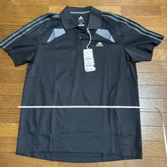 adidas 黒ポロシャツ　「CLIMACOOL」