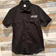 maxell ワークシャツ Mサイズ 黒　レア　希少
