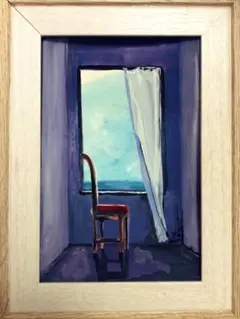 絵画　海の見える部屋　MICCHAN作
