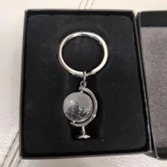 クリスタル地球儀キーホルダー