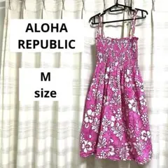 【匿名配送】ALOHA REPUBLIC キャミソールワンピース M ピンク
