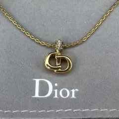 極美品 Christian クリスチャンディオール ゴールド ネックレス