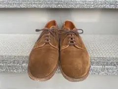 Alden モディファイドラスト プレーントウ スエード