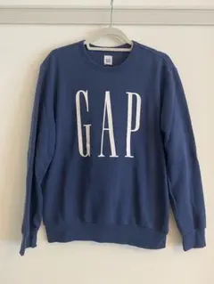 【ギャップGAP】ロゴスウェット　Sサイズ　ブルー