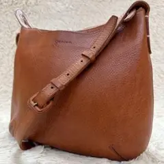 【美品】genten ゲンテン ショルダーバッグ トスカ シボ革