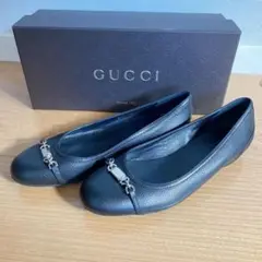 GUCCI シンプル ブラック シューズ 23.5㎝